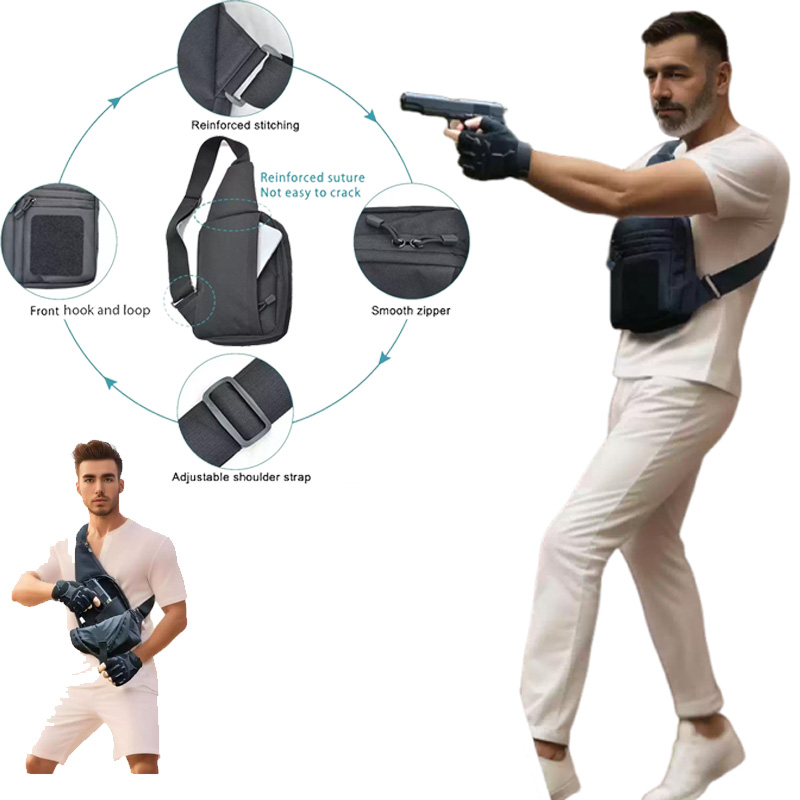 Edc Concealed Carry Sling Bag - Taktyczna torba na pistolet, kabura do
