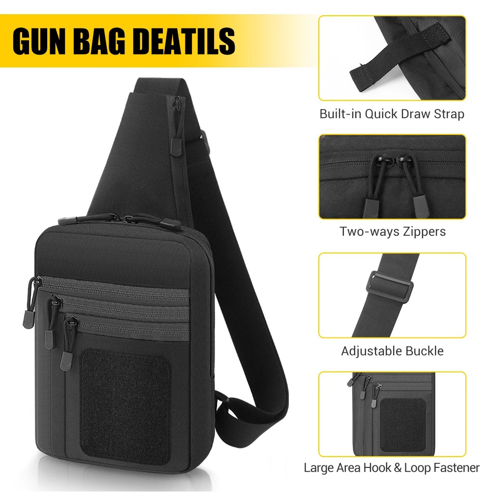 Ukryta torba na broń do noszen – Edc Concealed Carry Sling Bag recenzja i cena
