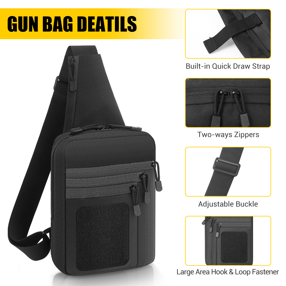 Torba taktyczna na pistolet, k – Edc Concealed Carry Sling Bag recenzja i cena