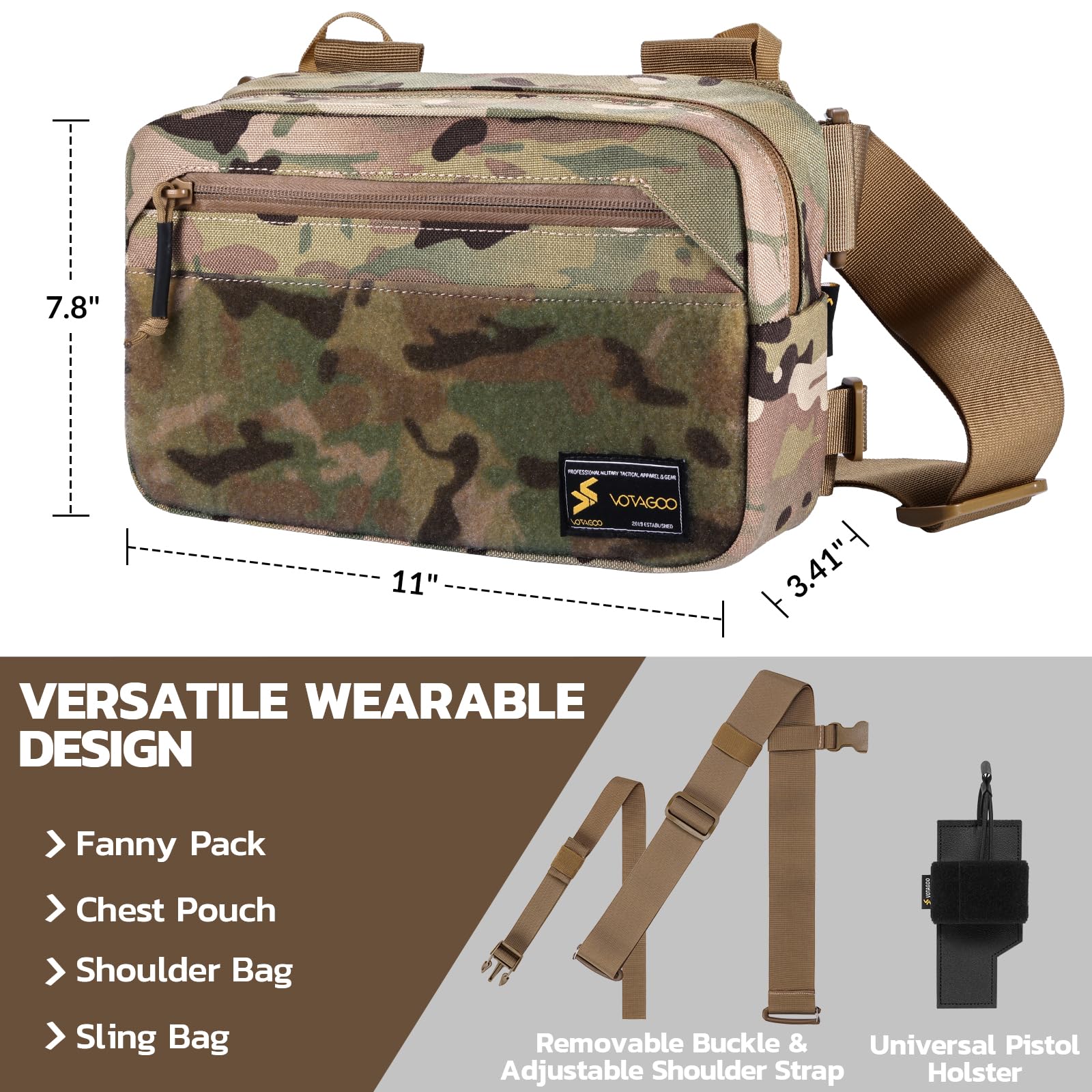 Taktyczna saszetka biodrowa, u – Edc Concealed Carry Sling Bag recenzja i cena