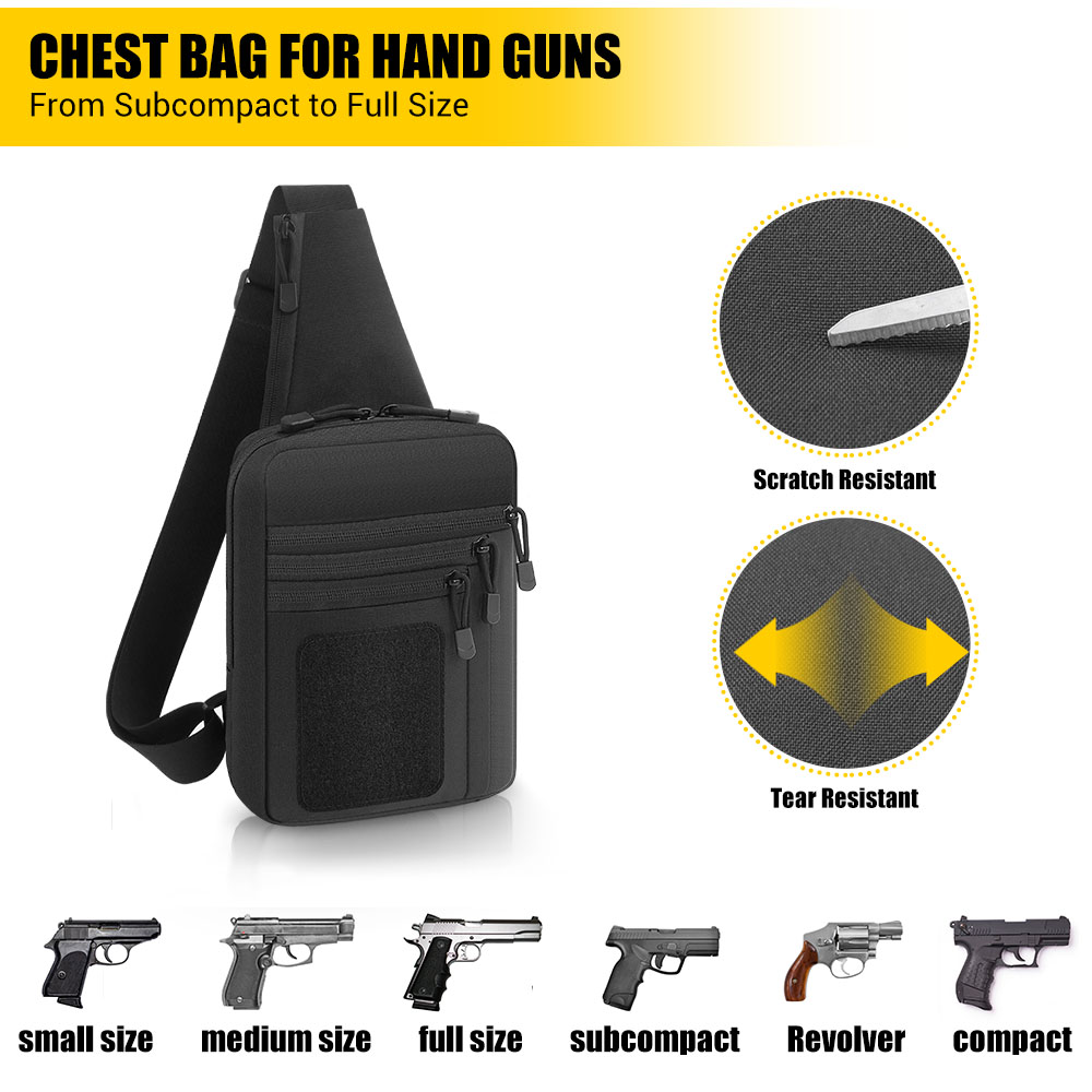 Torba taktyczna na pistolet, k – Edc Concealed Carry Sling Bag recenzja i cena